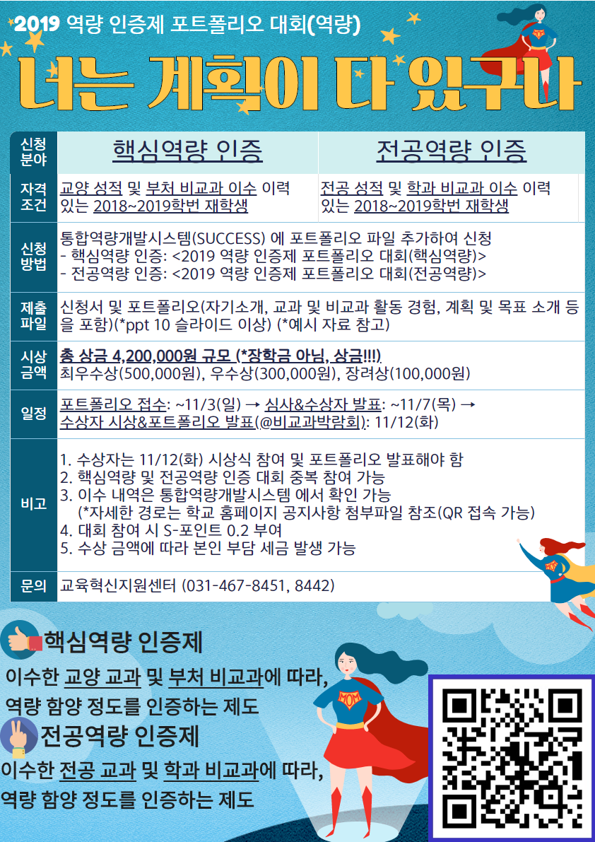 2019 역량 인증제 포트폴리오 대회 수상작대표이미지