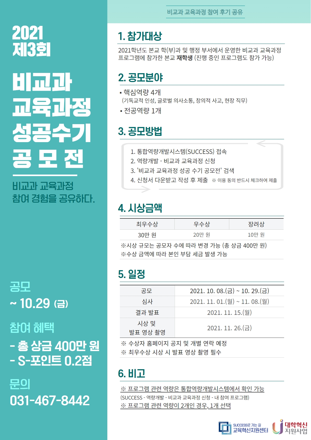 2021 비교과 교육과정 성공 수기 공모전 수상작대표이미지